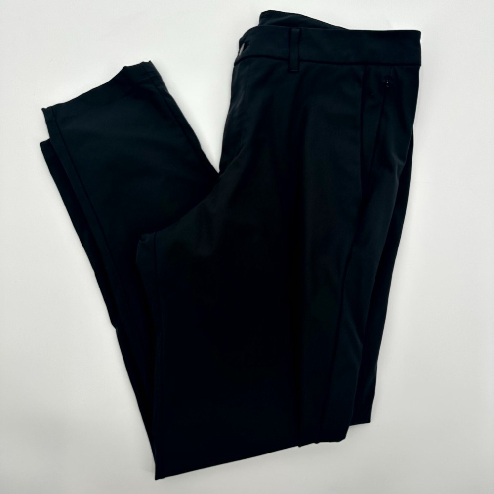 Lululemon Commission Pants Mens 34 Gray Stretch Slim Fit Back Welt Pockets
